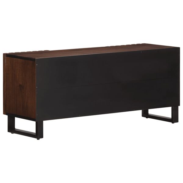 vidaXL TV Cabinet Brown 100x34x46 cm Solid Wood Mango