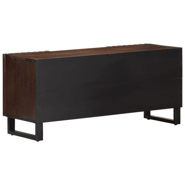 vidaXL TV Cabinet Brown 105x34x46 cm Solid Wood Mango