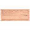 vidaXL Wall Shelf Light Brown 100x40x(2-4) cm Treated Solid Wood Oak