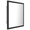 vidaXL LED Bathroom Mirror Grey 40x8.5x37 cm Acrylic