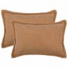 vidaXL Cushion Cover 2 pcs HOUTEN Beige 50 x 75 cm Boucl&eacute;