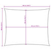 vidaXL Sunshade Sail Oxford Fabric Rectangular 4x5 m White