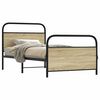 vidaXL Bed Frame Without Mattress 100x190 cm Sonoma Oak Engineered Wood