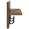 vidaXL Wall-Mounted Coat Rack Smoked Oak 40 x 10.5 x 18 cm