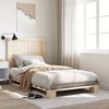 vidaXL Bed Frame without Mattress with Headboard 100x200 cm Solid Wood