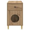 vidaXL Cat House Artisian Oak 72 x 42.5 x 70 cm Engineered Wood