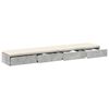 vidaXL Bed Drawers Concrete Grey 200 x 36.5 x 16.5 cm Engineered Wood