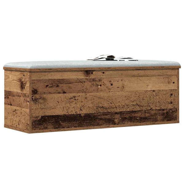 vidaXL Storage Box Old Wood 102 x 35 x 35 cm Engineered Wood