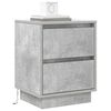 vidaXL Bedside Cabinet Concrete Grey 39 x 34.5 x 50 cm Engineered wood