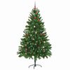 vidaXL Christmas Tree with 300 LEDs with Stand Green 210 cm PE