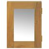 vidaXL Mirror Cabinet 30x10x40 cm Solid Wood Teak