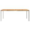 vidaXL DiningTable Brown 200 x 90 x 75 cm Solid Acacia Wood