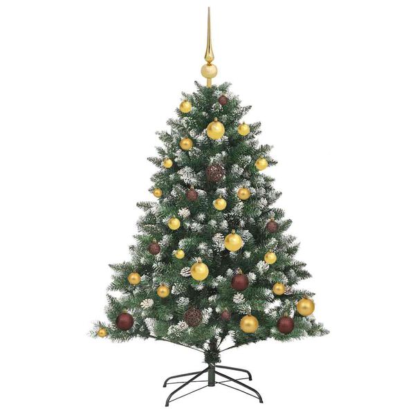 vidaXL Artificial Christmas Tree with 150 LEDs with Stand Green 120 cm