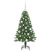 vidaXL Artificial Christmas Tree with 150 LEDs with Stand Green 120 cm