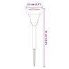 vidaXL Solar Pathway Lights with Ground Spikes 12 pcs White
