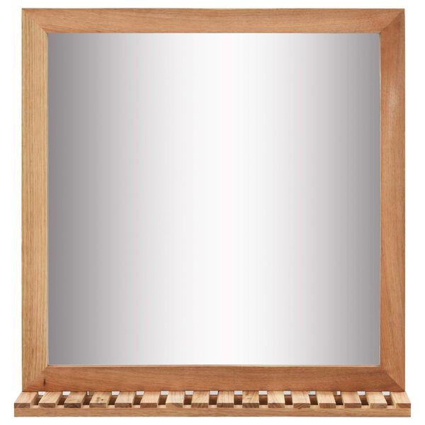 vidaXL Bathroom Mirror 60x12x62 cm Solid Walnut Wood