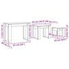 vidaXL Nest of Tables 3 pcs Artisan Oak Engineered Wood