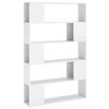 vidaXL Book Cabinet Room Divider High Gloss White Engineered Wood