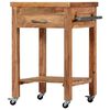 vidaXL Kitchen Trolley 58x58x89 cm Solid Acacia Wood