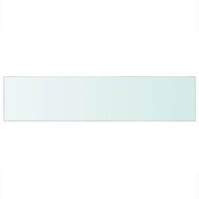 vidaXL Shelf Panel Glass Clear 110x25 cm