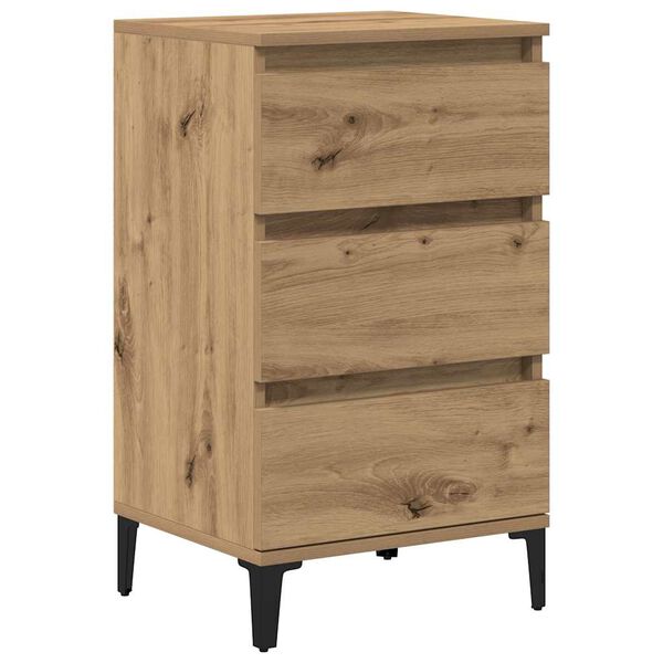 vidaXL Bedside Cabinet Artisan Oak 45 x 35 x 44 cm Engineered Wood