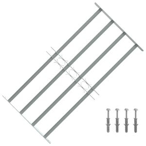 vidaXL Window grilles 700-1050 mm Galvanized Steel Silver