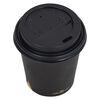 vidaXL Coffee Paper Cups with Lids 200 ml 100 pcs Black