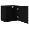 vidaXL TV Wall Cabinets 2 pcs Black 40.5x30x40 cm Engineered Wood