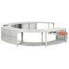 vidaXL Spa Surround Light Grey Poly Rattan