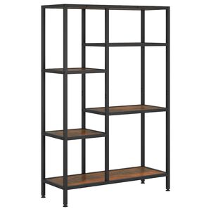 vidaXL Book Shelf 80x30x120 cm Steel and Engineered Wood
