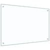 vidaXL Kitchen Backsplash 2 pcs Transparent 90 x 60 cm Tempered Glass