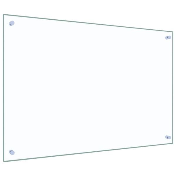 vidaXL Kitchen Backsplash 2 pcs Transparent 90 x 60 cm Tempered Glass