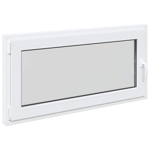 vidaXL Basement Window "RISOR" 120x60 cm Tilt&Turn DIN Left White