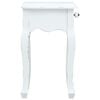 vidaXL Bedside Cabinet White 40x30x50.5 cm Wood