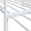 vidaXL Daybed with Trundle without Mattress White 100x190 cm Steel
