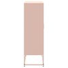 vidaXL Highboard Pink 68.5x38.5x123.5 cm Steel