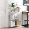 vidaXL 4-Layer Book Shelf White 60x27.6x124.5 cm Engineered Wood
