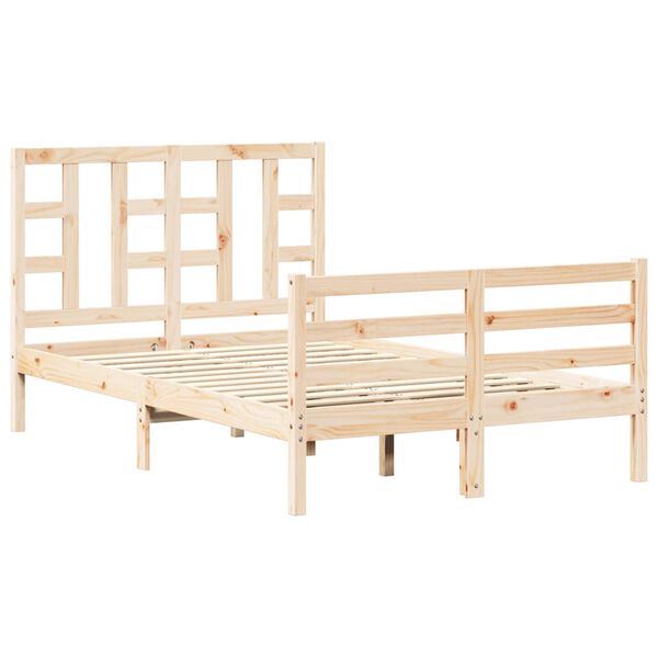 vidaXL Bed Frame without Mattress 120x200 cm Solid Wood