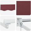 vidaXL Manual Retractable Awning Burgundy 400x300 cm