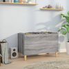 vidaXL Record Cabinet Grey Sonoma 74.5x38x48 cm Engineered Wood
