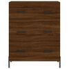 vidaXL Highboard Brown Oak 69.5x34x180 cm Engineered Wood