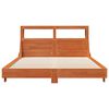 vidaXL Bed Frame without Mattress Wax Brown 140x190 cm Solid Wood Pine