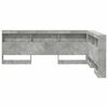 vidaXL Storage Headboard Concrete Grey 150 cm Engineered Wood