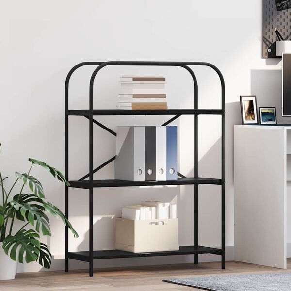 vidaXL Bookshelf Black Oak 80 x 30 x 109 cm Engineered wood