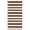 vidaXL Zebra Blind Brown 75x100 cm Fabric Width 70.9 cm Polyester