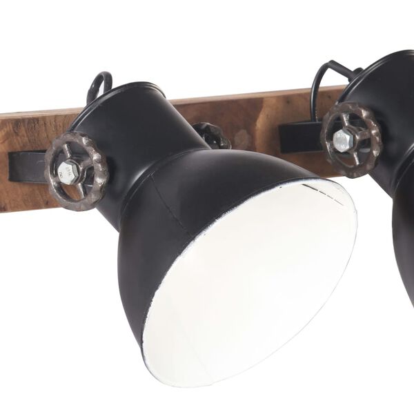vidaXL Industrial Wall Lamp Black 45x25 cm E27