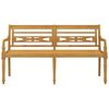vidaXL Batavia Bench 150 cm Solid Wood Teak