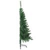 vidaXL Artificial Pre-lit Christmas Tree Green 150 cm PVC