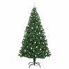 vidaXL Artificial Christmas Tree with 300 LEDs with Stand Green 240 cm