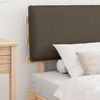 vidaXL Bed Frame with Upholstered Headboard Taupe 100 x 200 cm
